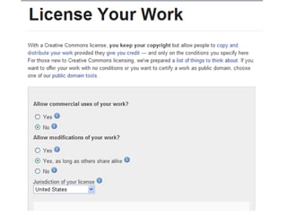 License your work