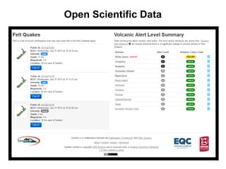 Open Scientific Data
 