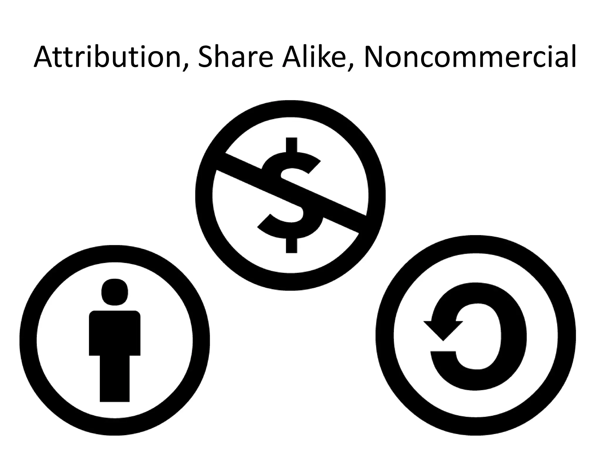 Attribution, Share Alike, Noncommercial