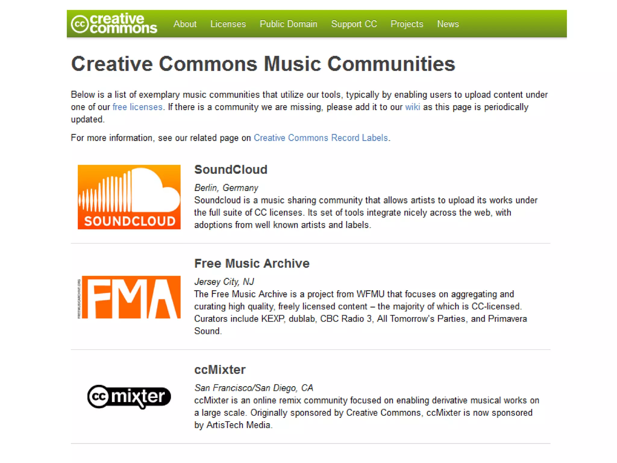 Creative commons with fonts to post online