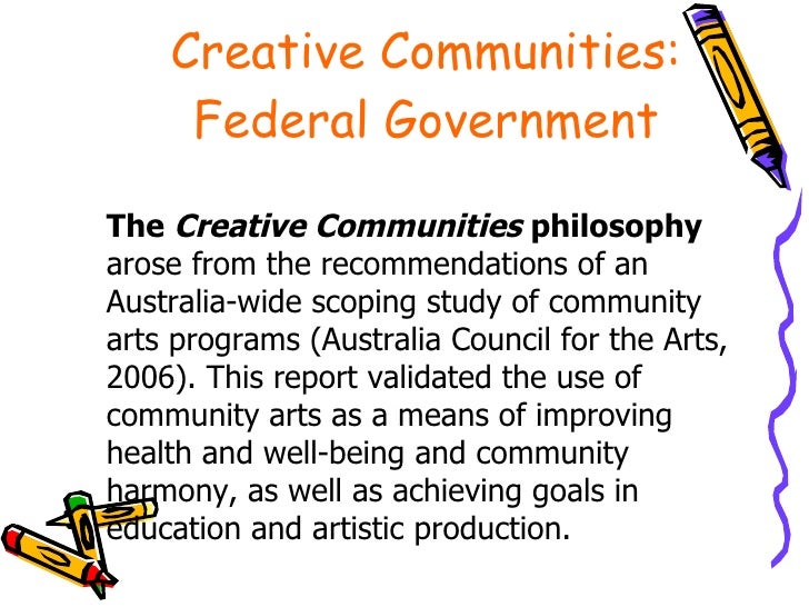 Creative Communities: What Does it Mean?