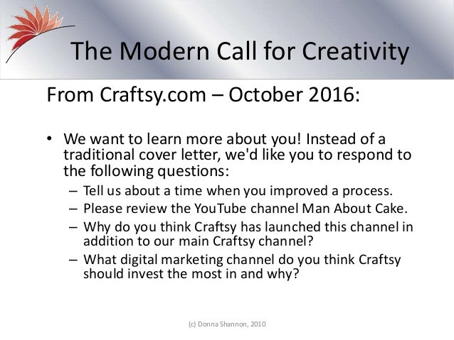 most creative cover letters