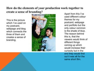 Media Studies portfolio-Creative critical reflection | PPTX
