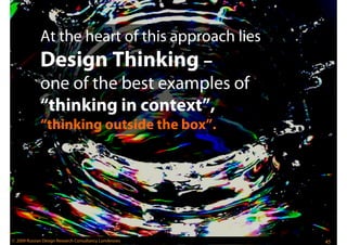 Creativity, Design Thinking and How These Have To Do With Innovation & Entrepreneurship