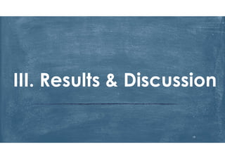 III. Results & Discussion
18
 