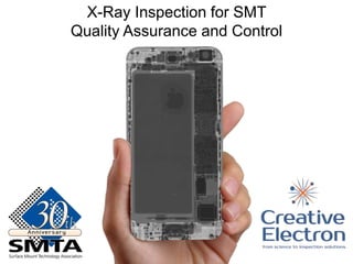 www.creativeelectron.com Copyright © 2015 Creative Electron
X-Ray Inspection for SMT
Quality Assurance and Control
 