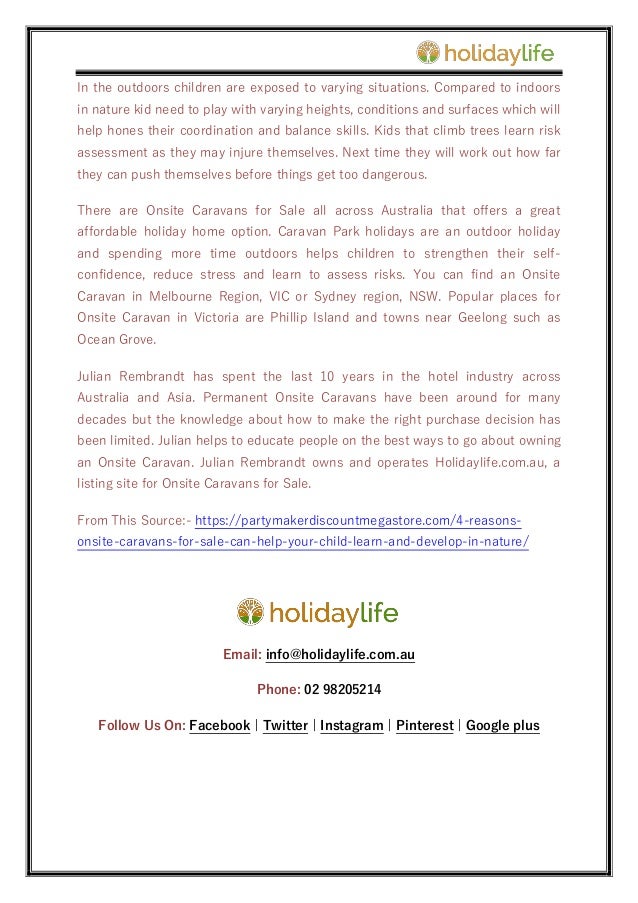 Creative Ideas For Onsite Caravans For Sale Can Help Your Child Holi