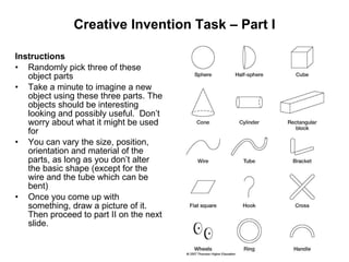 Creative Invention Task – Part I ,[object Object],[object Object],[object Object],[object Object],[object Object]