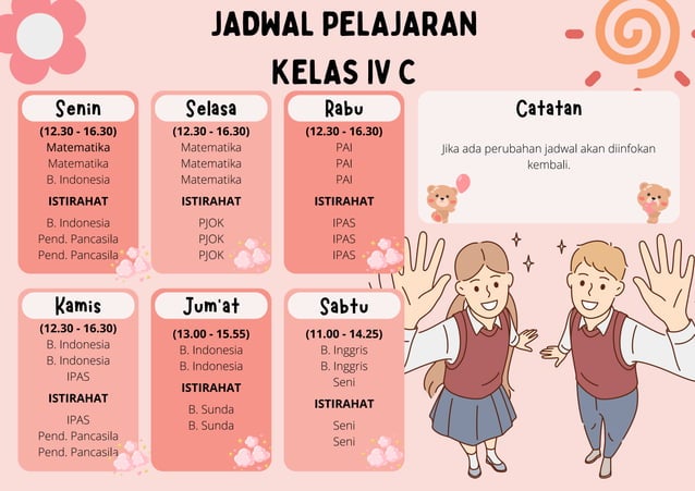Creative Jadwal Pelajaran Berwarna Pink Dan Coral.pdf