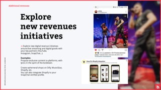 Explore
new revenues
initiatives
→ Explore new digital revenue initiatives
around live streaming and digital goods with
yo...