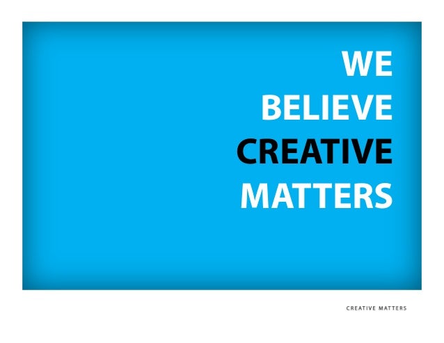 Creative matters pany Profile 2014 Creative matters pany Profile 2014