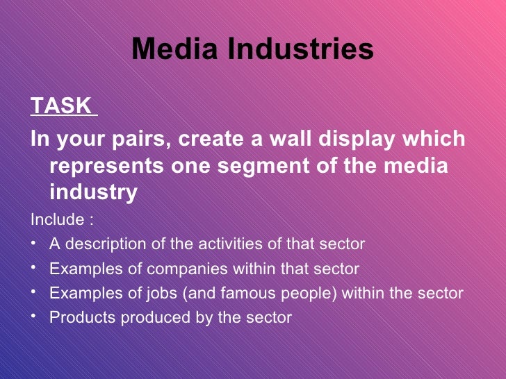 Creative media industries