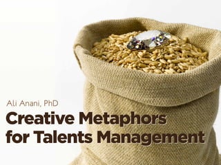 Creative Metaphors
for Talents Management
Creative Metaphors
for Talents Management
Ali Anani, PhD
 