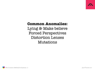 Common Anomalies:
                                              Lying & Make believe
                                     ...