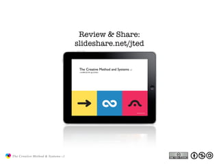 Review & Share:
                                                  slideshare.net/jted




               The Creative Meth...