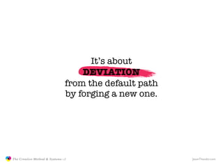 It’s about
                                                  DEVIATION
                                              from ...