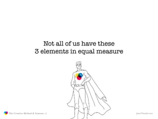 Not all of us have these
                                    3 elements in equal measure




               The Creative M...