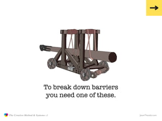 To break down barriers
                                            you need one of these.

               The Creative Met...