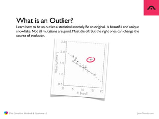 What is an Outlier?
                     Learn how to be an outlier, a statistical anomaly. Be an original. A beautiful an...