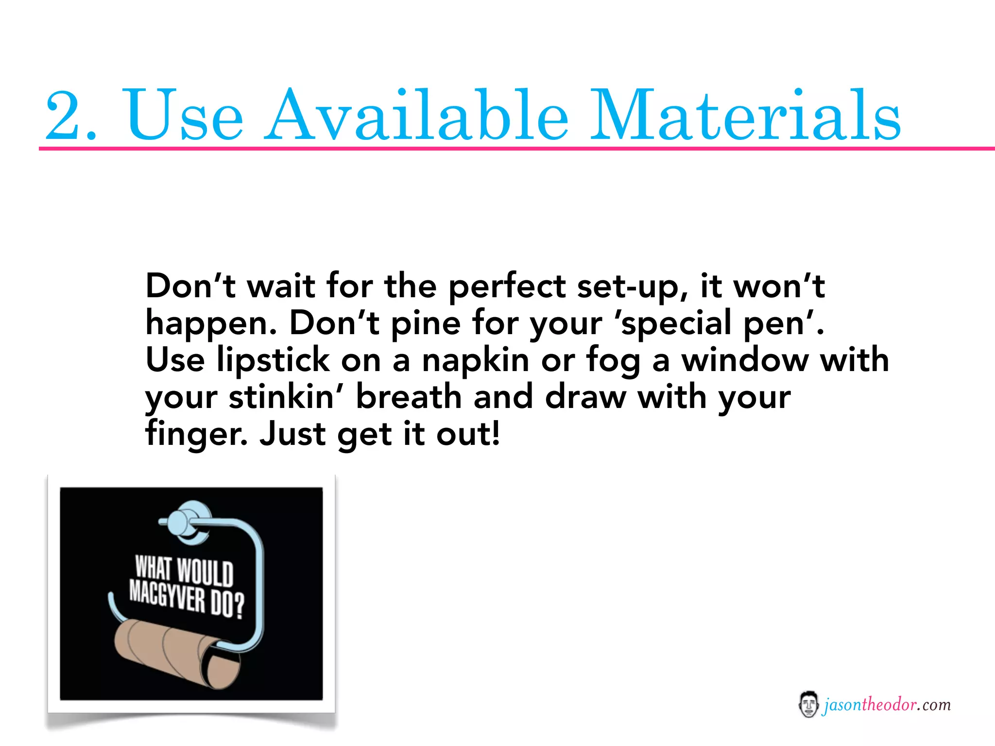 Jason Theodor's Creative Method and Systems