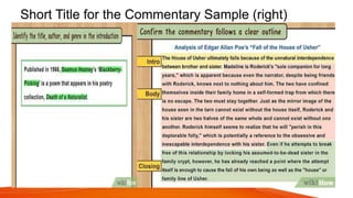 Short Title for the Commentary Sample (right)
 