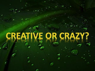 Creative or crazy