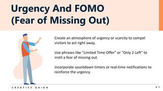 Fomo & Urgency:** - zqv7htg
