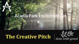 The Creative Pitch
 