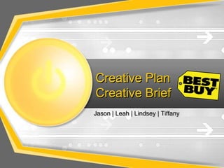Creative Plan
Creative Brief
Jason | Leah | Lindsey | Tiffany
 