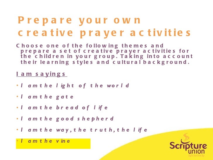 Creative Prayer With Children - 