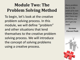Creative problem solving 2 | PDF