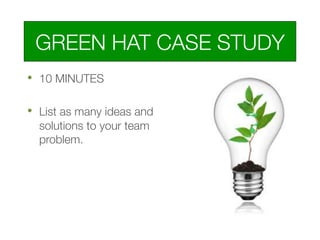 Creative Problem Solving - Six Thinking Hats and Other Tools by CTR | PDF