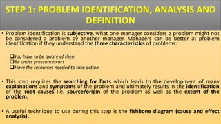 Problem Identification Analysis Creative problem solving skills & process | PPTX