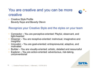 Has Creative Owner The Creative Product Owner | PDF