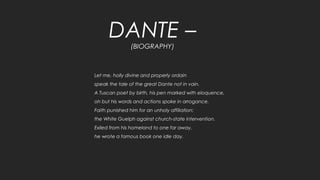 NYU Creative project - Dante's Inferno