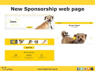 www.dogstrust.org.uk
New Sponsorship web page
 