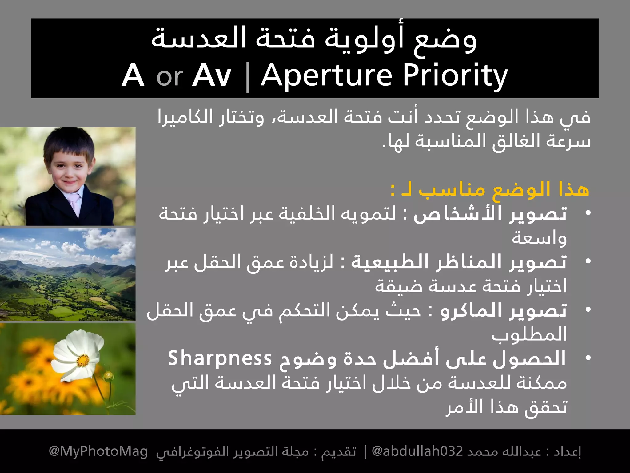 Creative Shooting Modes أوضاع التصوير الإبداعية | PDF