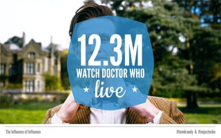 The Influence of Influence @tombrandy & @imjustmike
SOME CONTEXT
FOR THOSE
NUMBERS…
 