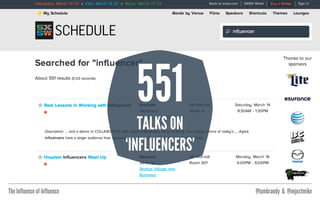 The Influence of Influence @tombrandy & @imjustmike
TAKEN BY SURPRISE
MARKETERS HAVE
BEEN A LITTLE
BY THIS
surprised
 