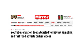 SHOULD CONTENT BE MONITORED TO ENSURE
CERTAIN POTENTIALLY DETRIMENTAL MESSAGES
ARE REMOVED?
 