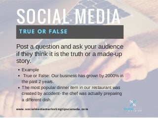 True False Post Creative Social Media Post Ideas | PDF