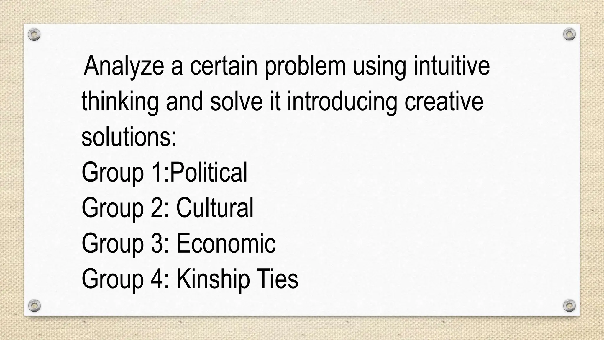 Creative solutions to a particular problem in a.pptx