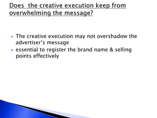 Creative Execution Example Creative Strategy: Implementation and Evaluation | PPTX
