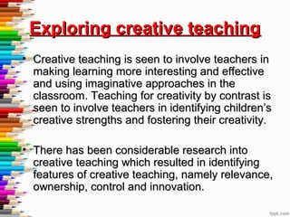 Creative teacher | PPT