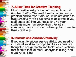 Creative Test Question Methods Creative teacher | PPT