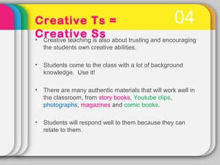 Creative teaching presentation | PPT