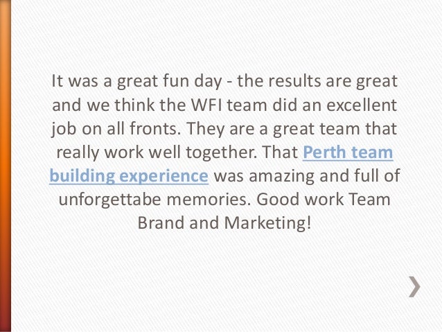 Creative Team Building Perth Creative Team Building Perth