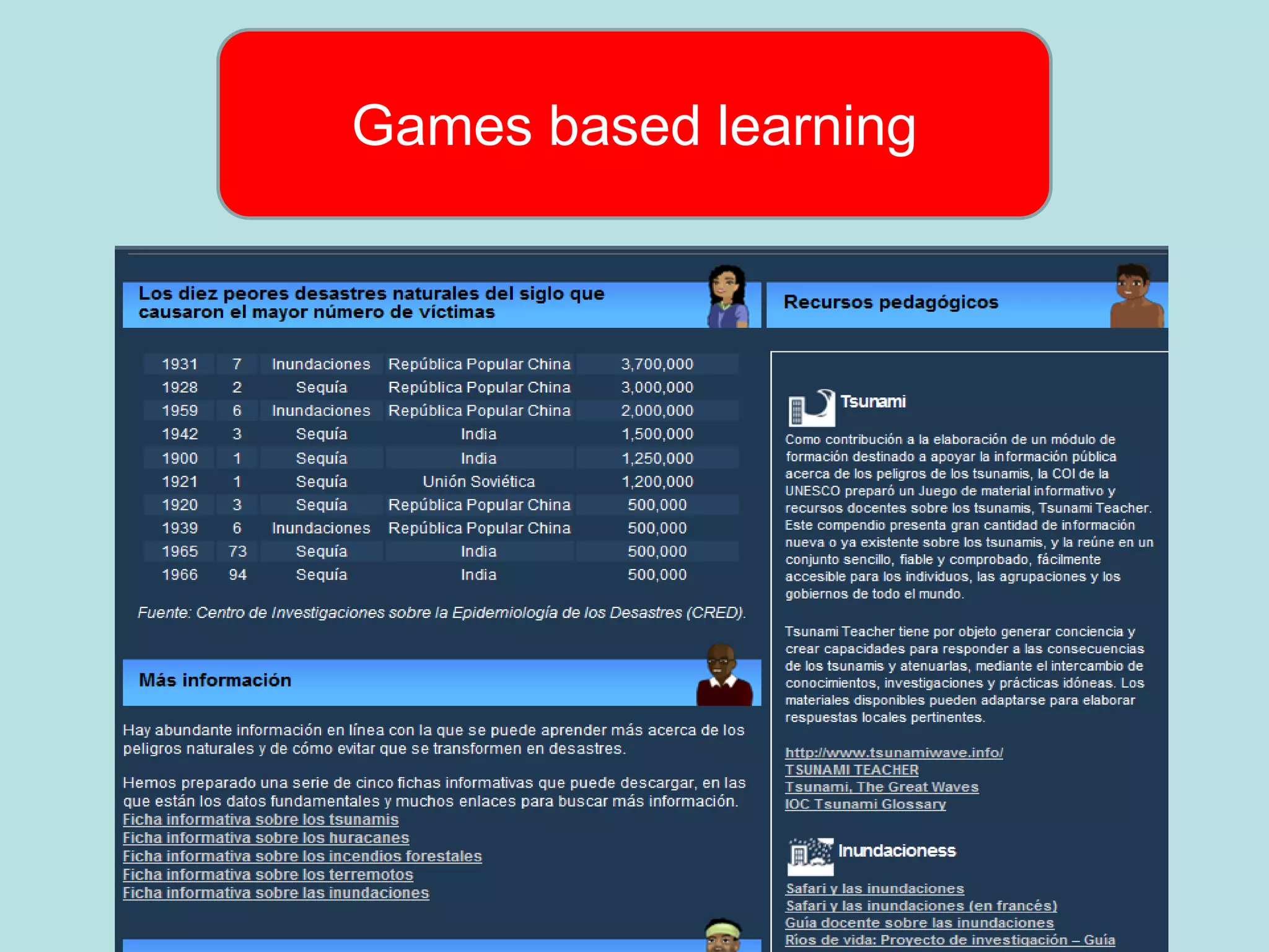 Games based learning
 