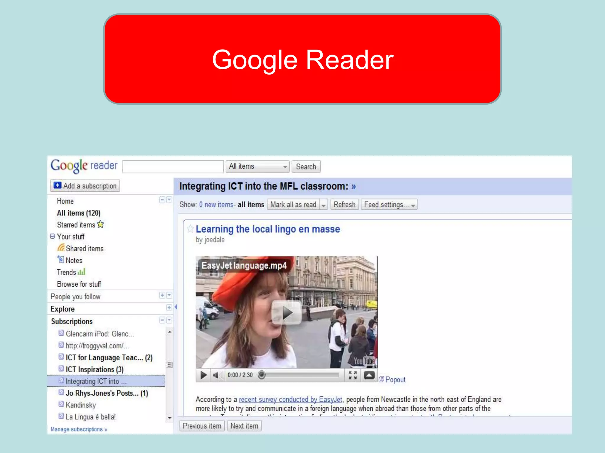 Google Reader
 
