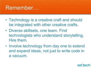 Creative + Technology: The Future Belongs To Those Who Create | PPTX